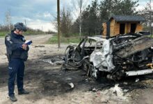 На місці удару