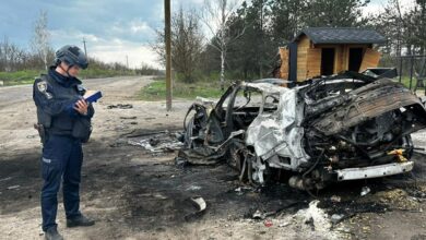 На місці удару