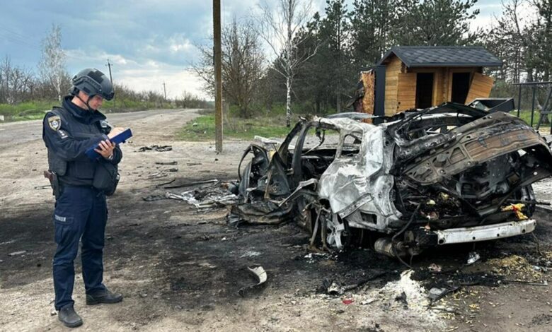 На місці удару