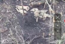 Скріншот з військового дрона (фото Генеральної прокуратури)