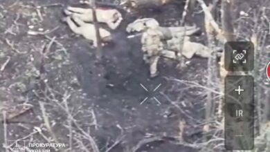 Скріншот з військового дрона (фото Генеральної прокуратури)