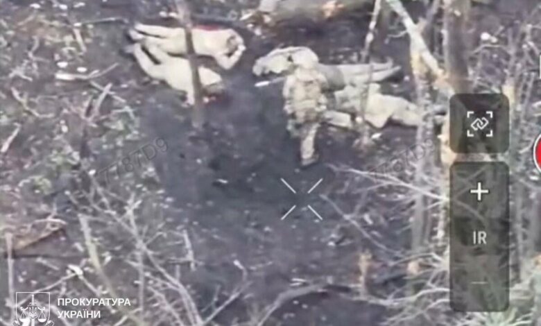 Скріншот з військового дрона (фото Генеральної прокуратури)