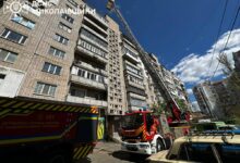 пожежа по пр. Корабелів, 12 в Миколаєві 19.04.2026