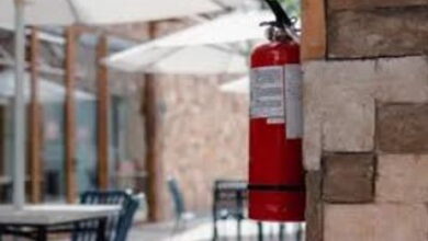 Вогнгасник у кафе