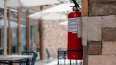 Вогнгасник у кафе