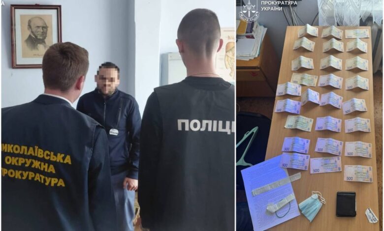 Затриманий лікар та хабар