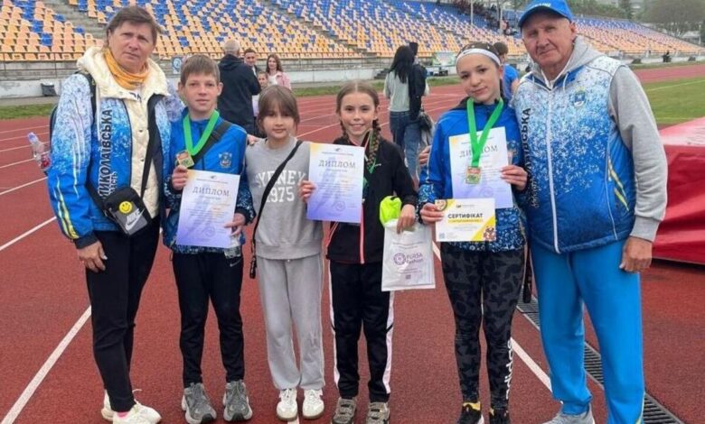 Три перші місця за два дні: юні легкоатлети з Миколаєва гучно заявили про себе на Всеукраїнських змаганнях