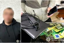 Затриманий крадій та його здобич