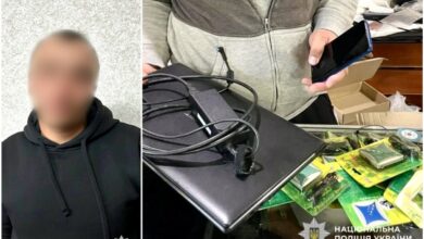 Затриманий крадій та його здобич