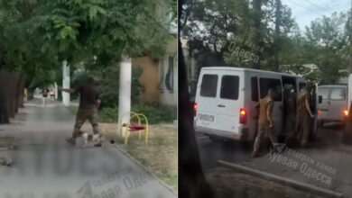 В Одесі ТЦК забрали собаку