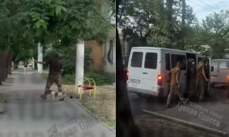 В Одесі ТЦК забрали собаку