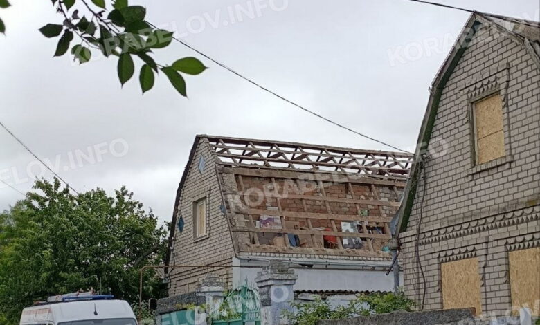 Наслідки обстрілу Корабельного