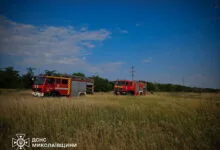 Пожежники на полі