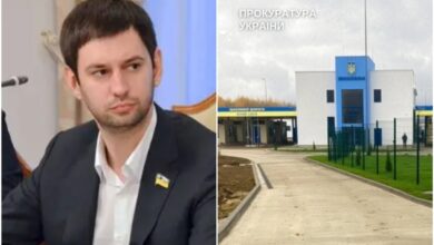 Зліва направо: Давид Макарʼян; автомобільний пункт пропуску "Красноїльськ"