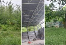 Зелена зона та незавершене будівництво у ній