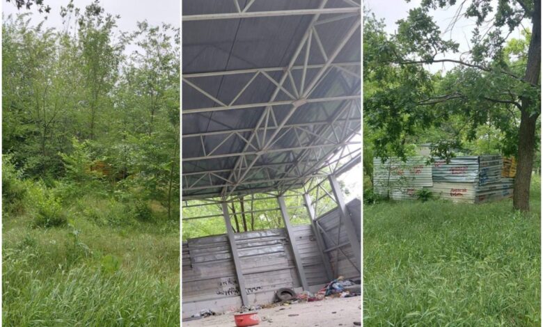 Зелена зона та незавершене будівництво у ній