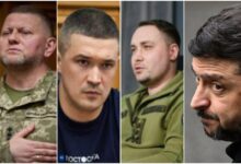 Політики України, яким найбільше довіряють українці: Валерій Залужний, Михайло Федоров, Кирило Буданов, Володимир Зеленський.