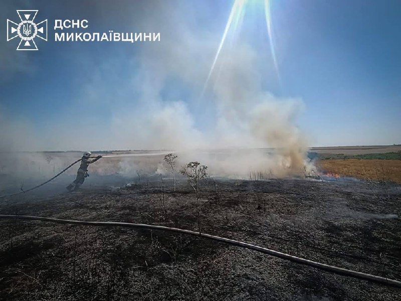 Пожежа на території Миколаївщини