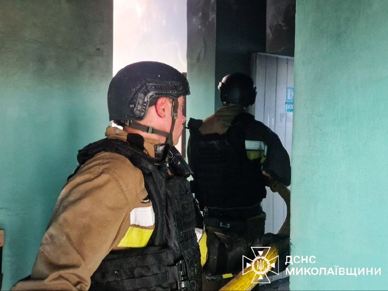 Пожежа в Очакові внаслідок атаки безпілотників