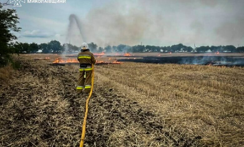Ліквідація пожежі на Миколаївщині