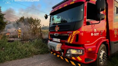Ліквідація пожежі господарської споруди на Миколаївщині