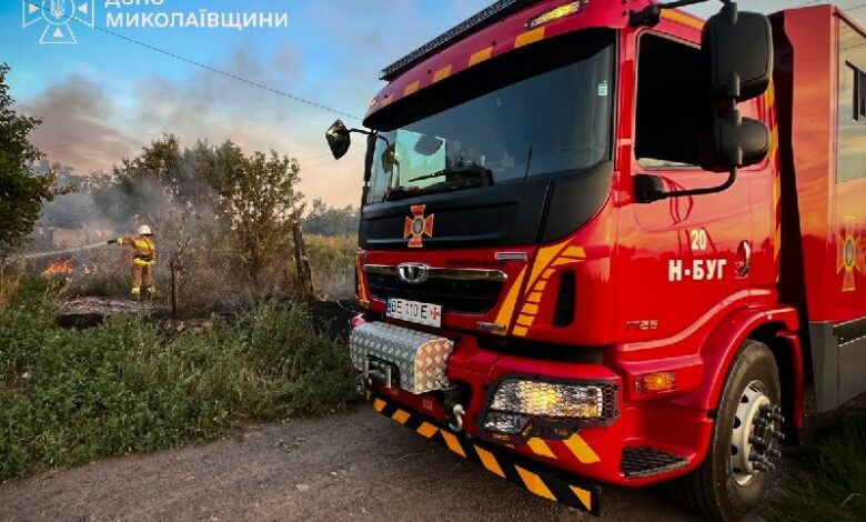 Ліквідація пожежі господарської споруди на Миколаївщині