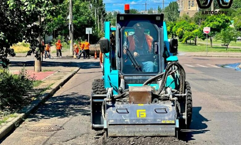 Відремонтована ділянка дороги на вулиці Пограничній у Миколаєві