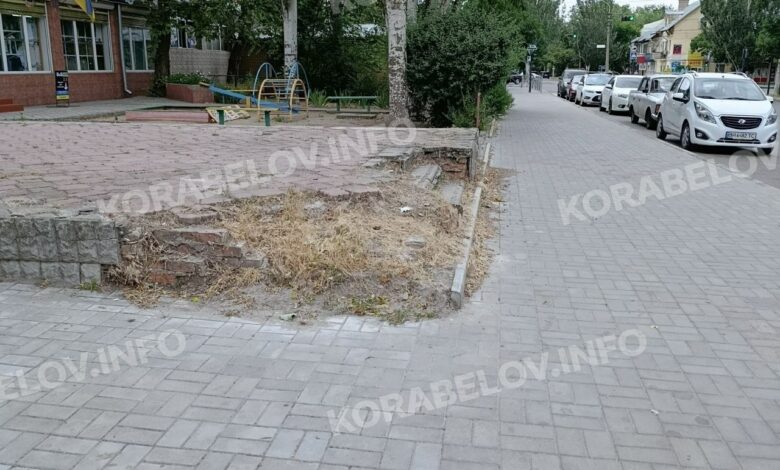 Корабельний район, благоустрій, тротуар