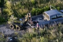 Скрін з відео розвідувального дрона
