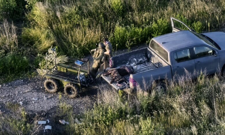 Скрін з відео розвідувального дрона