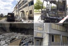 Наслідки атаки на ліцей № 40 в Корабельному районі
