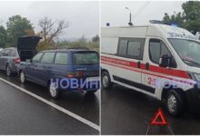ДТП на Варварівському мосту (фото Новини-Н)