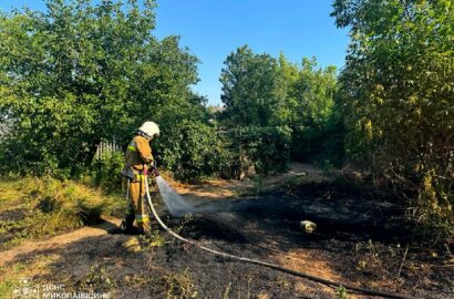 Рятувальники ліквідують пожежі на відкритих територіях Миколаївщини