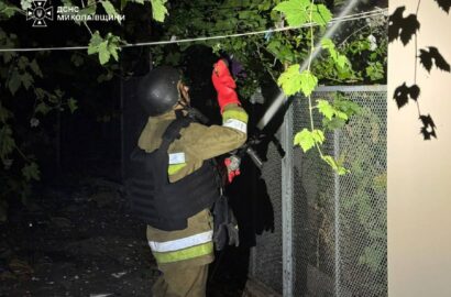 Ілюстративне зображення наслідків ворожої атаки на житлові будинки Миколаївщини