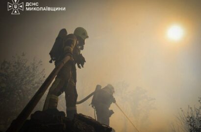 Наслідки пожежі в мікрорайоні Ракетне урочище в Миколаєві