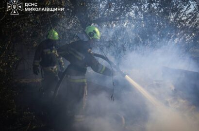 Наслідки пожежі в мікрорайоні Ракетне урочище в Миколаєві