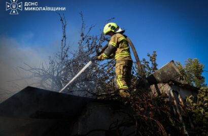 Наслідки пожежі в мікрорайоні Ракетне урочище в Миколаєві