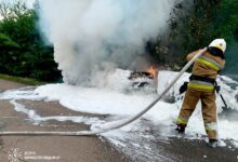 Ліквідація пожежі легкового автомобіля на Миколаївщині