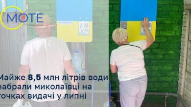 Точка видачі очищеної води у Миколаєві