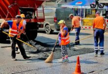 Відновлення пошкоджених ділянок міських доріг у Миколаєві