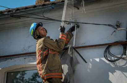 Наслідки нічної атаки на двоповерховий житловий будинок у Миколаєві