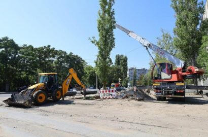 Заміна магістрального теплопроводу в мікрорайоні Намив у Миколаєві