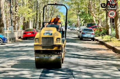 Відновлене асфальтне покриття на міській вулиці у Миколаєві