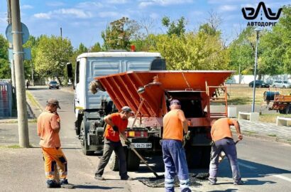 Ілюстративне фото ремонту міської дороги у Миколаєві
