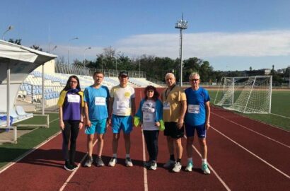 Учасники забігу «Шаную Воїнів, біжу за Героїв України» у Миколаєві