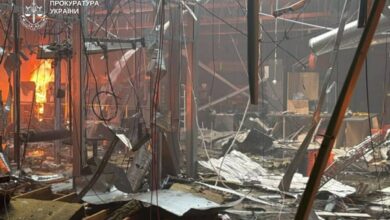 Торгівельний центр у Кривому Рогу після атаки росіян
