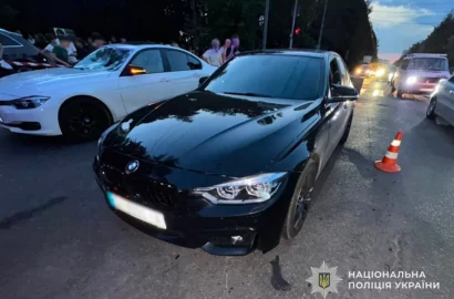 Наслідки ДТП у Львові за участю двох автомобілів BMW