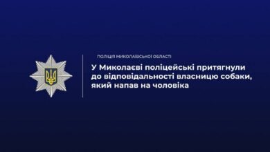 Поліцейські склали протокол на власницю собаки після нападу тварини на чоловіка у Миколаєві