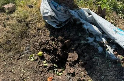 Пошкоджений навчальний заклад і шкільний автобус після атаки дронів на Миколаївщині