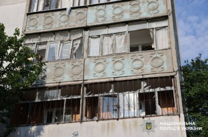 Наслідки атаки російських безпілотників на житловий сектор Миколаєва